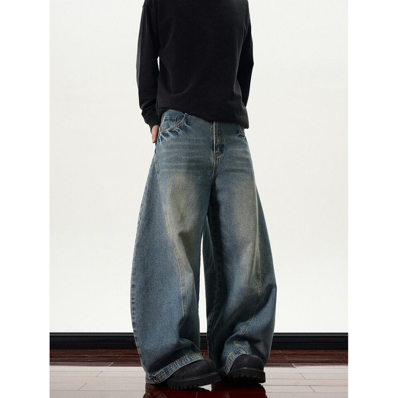 Unisex Classic Denim Jeans Loose Fit Daily Outdoor Wear - Image 5