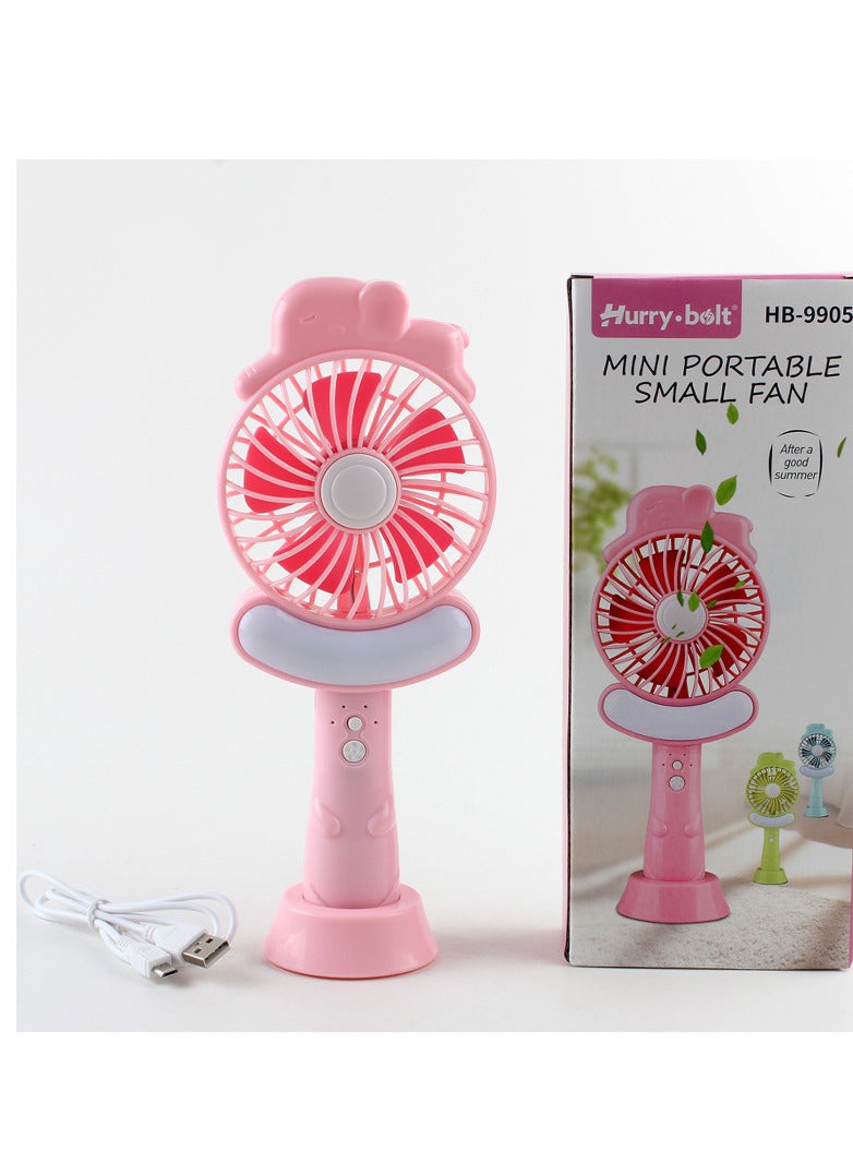 Handheld small fan mini portable portable charging silent desktop fan - Image 1