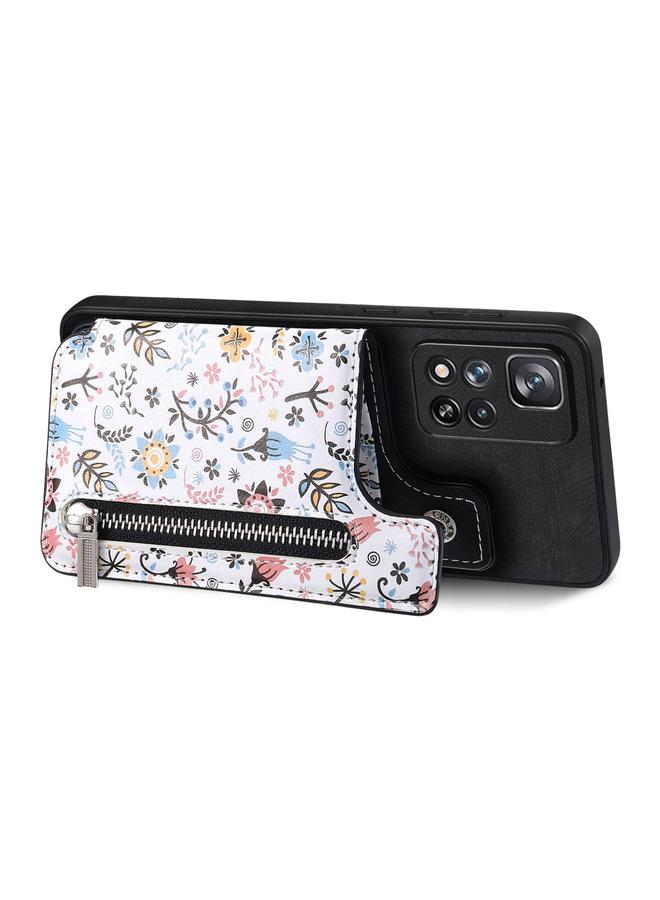 S-TOP Case For Redmi 9C Retro Painted Zipper Wallet Back Phone Case - Image 2