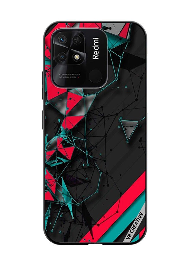 VR CREATIVE Protective Case Cover For Xiaomi Redmi 10C Tech Pattern Design Multicolour - Image 1