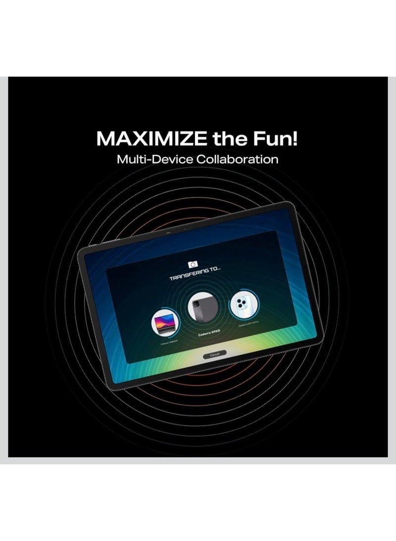 AirTab XPAD 20 MAX 10.1-Inch Android 13 Smart Tablet – 16GB RAM, 1TB Storage, 4G LTE + Wi-Fi, Quad-Core Processor, Full HD Display, Long Battery, Bluetooth Neckband, Touch Pen & Keyboard – Sleek Gray - Image 2