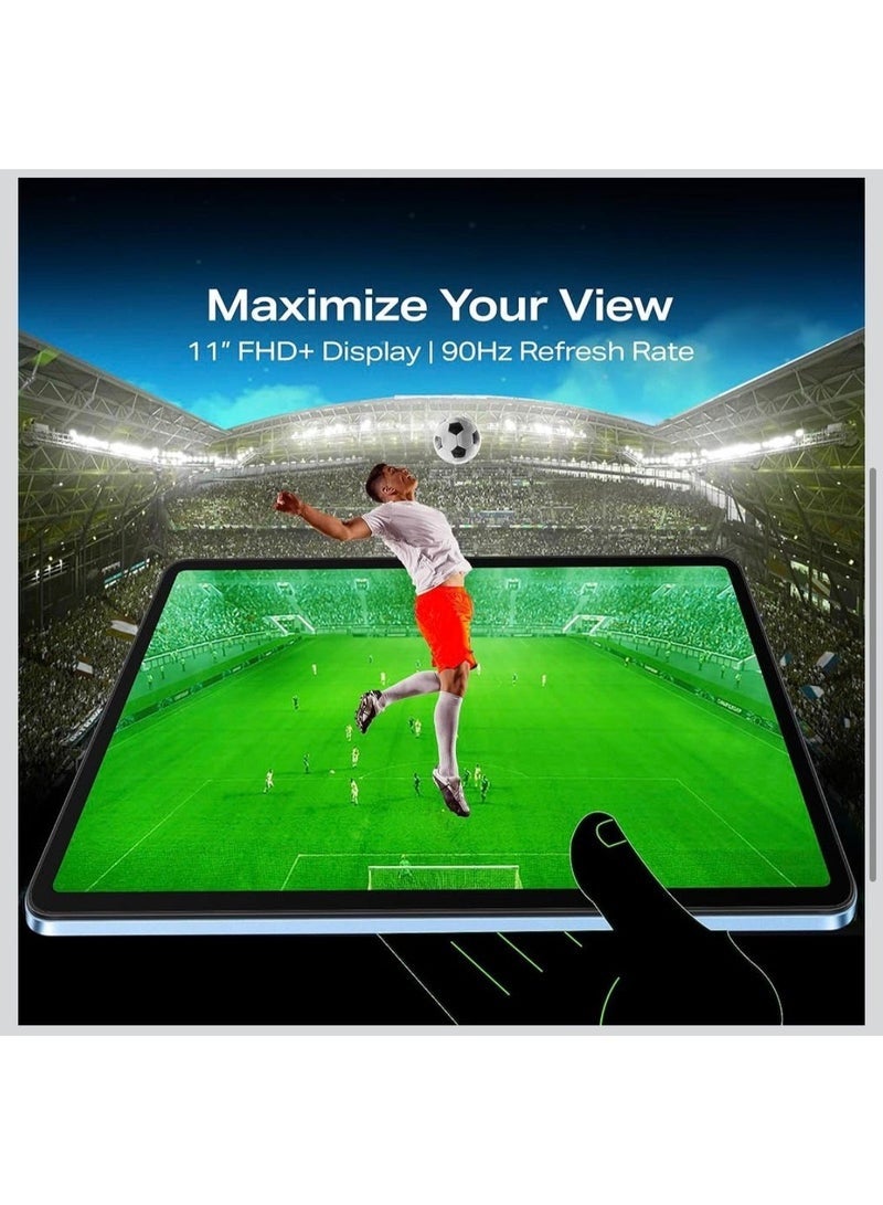 AirTab XPAD 20 MAX 10.1-Inch Android 13 Smart Tablet – 16GB RAM, 1TB Storage, 4G LTE + Wi-Fi, Quad-Core Processor, Full HD Display, Long Battery, Bluetooth Neckband, Touch Pen & Keyboard – Sleek Gray - Image 4