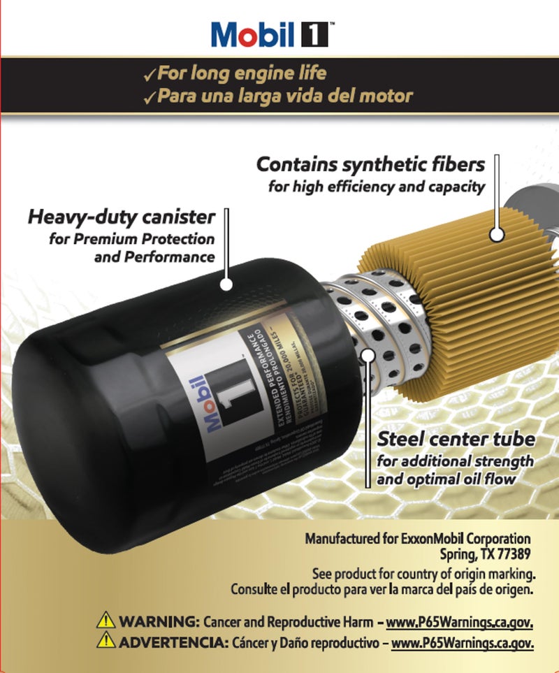 Mobil 1 M1-113A Extended Performance Spin On Oil Filter - (Pack of 2) - Image 2