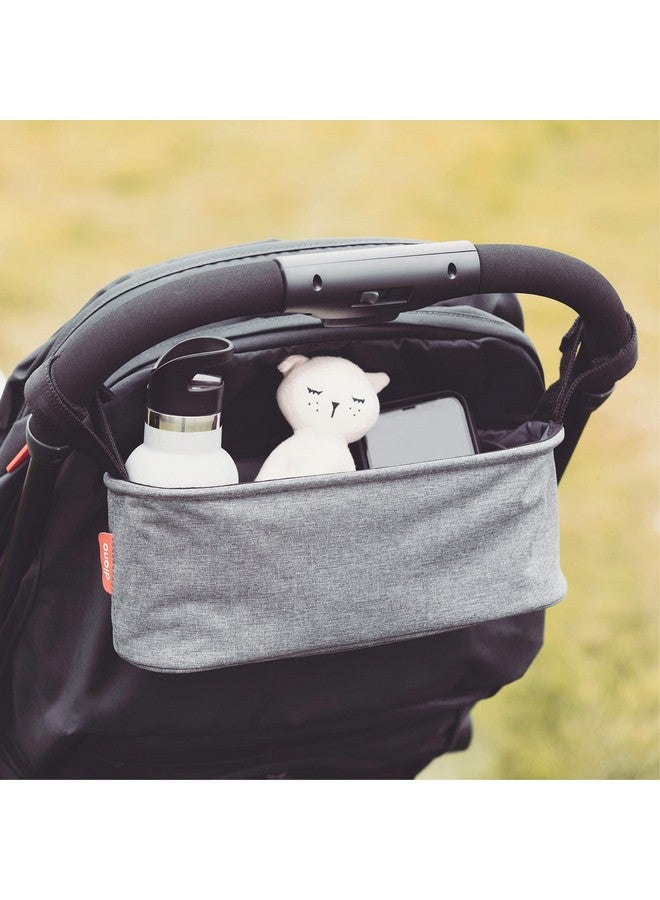 Diono Buggy Buddy Universal Stroller Organizer with Cup Holders, Secure Attachment, Zippered Pockets, Safe & Secure, Gray - Image 3