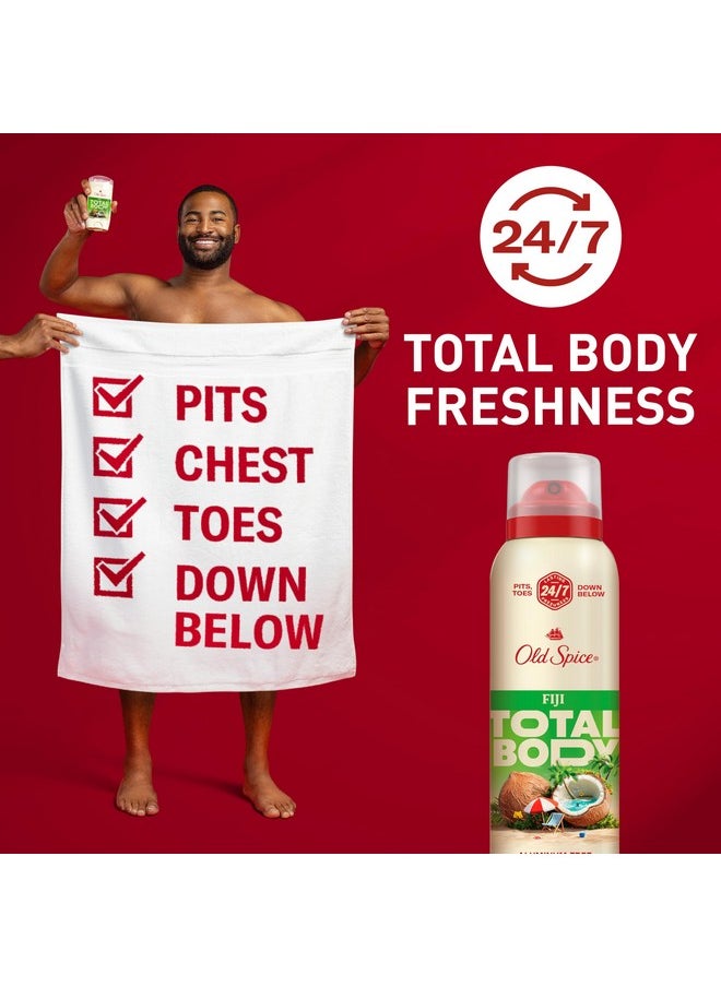 Old Spice Old Spice Whole Body Deodorant for Men, Total Body Deodorant, Fiji Scent, Aluminum Free Deodorant Spray for 24/7 Freshness // Dermatologist Tested Whole Body Deodorant, 3.5 oz  - Image 2