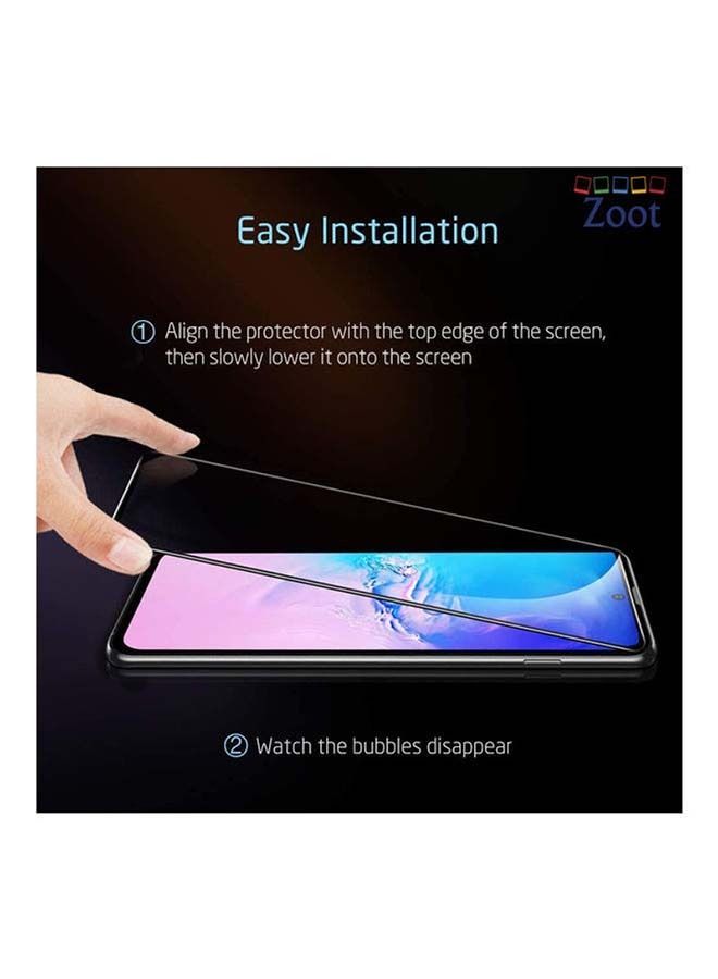 shAyzee Tempered Glass Screen Protector For Samsung Galaxy Note 10 Lite Black - Image 2