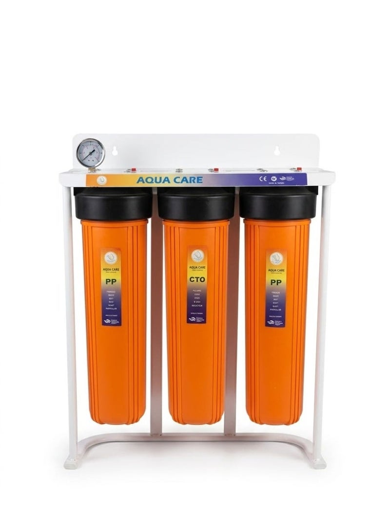 Aquacare Aqua Care Heavy Duty 3 Stage Jumbo Water Filter System for Villas, Homes and Commercial Applications - Image 2