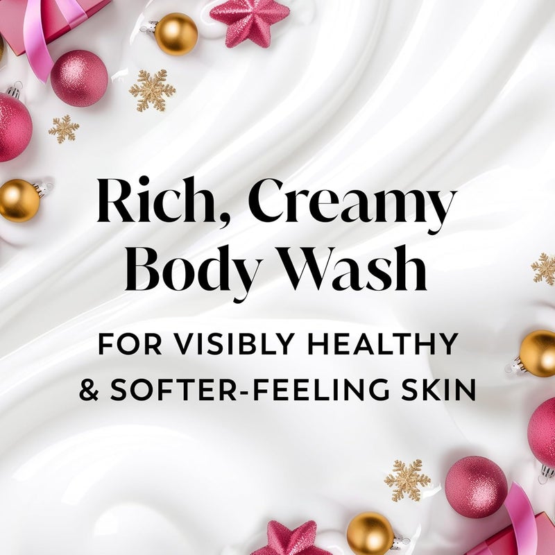 Olay Body Wash for Women Hydrating Moisturizing Holiday Edition With Plant Based Cleansers B3 Complex For All Skin Types Champagne Blush with Berries Sugared Rim Rose Petals Scent 22 fl oz - Image 5