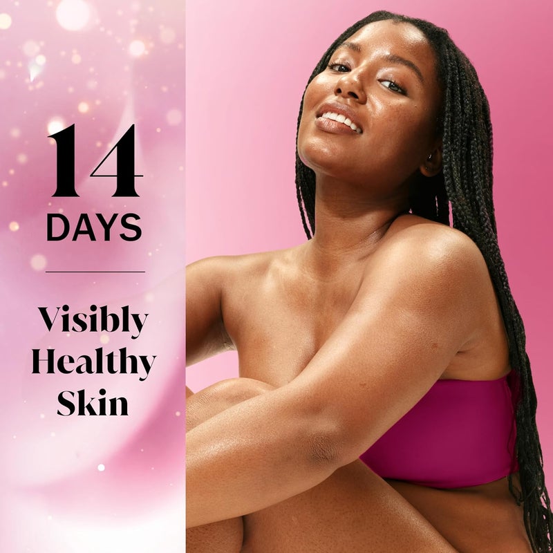 Olay Body Wash for Women Hydrating Moisturizing Holiday Edition With Plant Based Cleansers B3 Complex For All Skin Types Champagne Blush with Berries Sugared Rim Rose Petals Scent 22 fl oz - Image 4