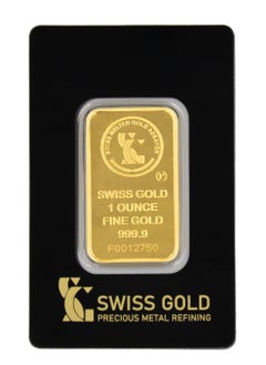 999.9 SwissGold Minted Bar 24KT - 1 Ounce