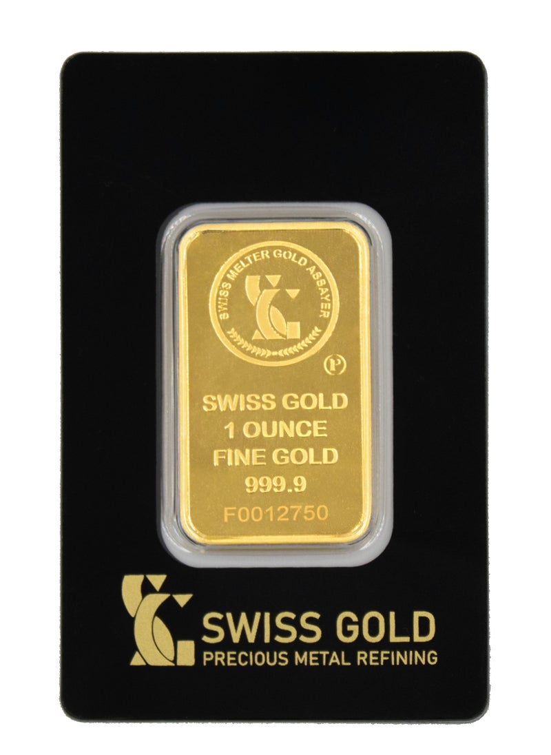 Swiss gold - 999.9 SwissGold Minted Bar 24KT - 1 Ounce - Image 1