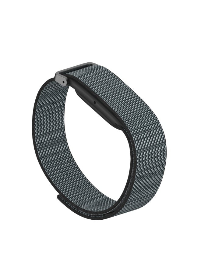 1 طابق سرداب طقم 4 أساور نايلون متوافقة مع Google Fitbit Air، أحزمة بديلة مع إطار حماية TPU، مجموعة بأربعة ألوان، أسود وأبيض وأحمر وأزرق - Image 2