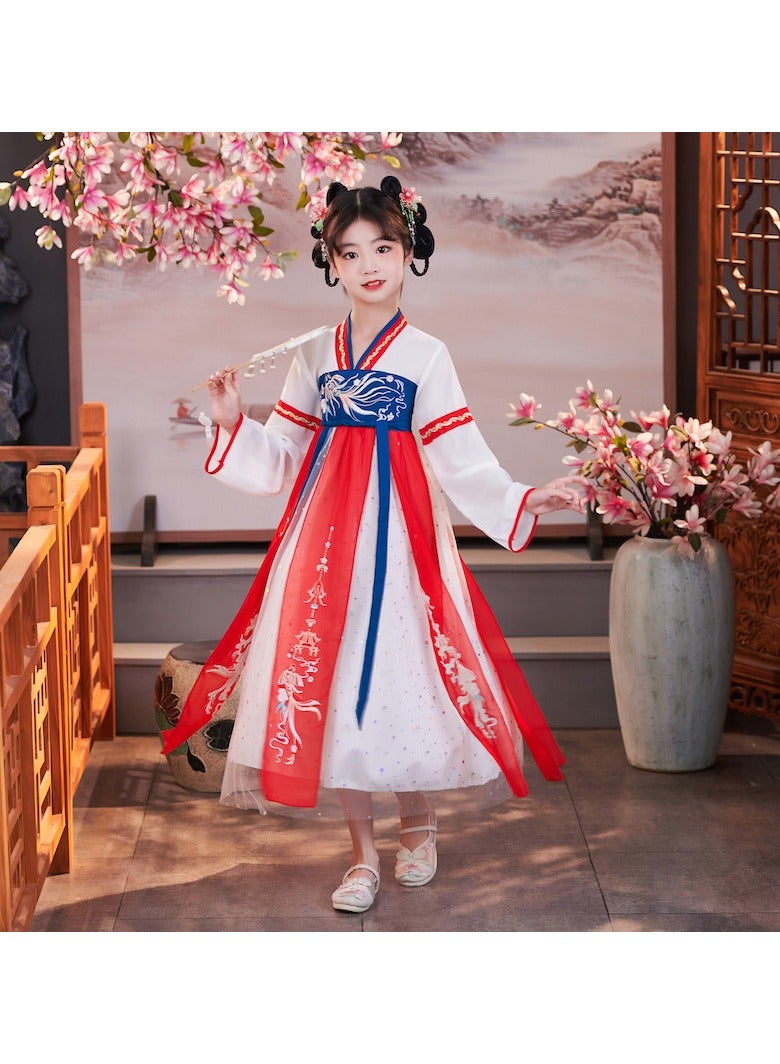 general زي هانفو التقليدي للفتيات - فستان أداء أنيق للأميرات للمسرح، الكوسبلاي والفعاليات الثقافية - Image 1