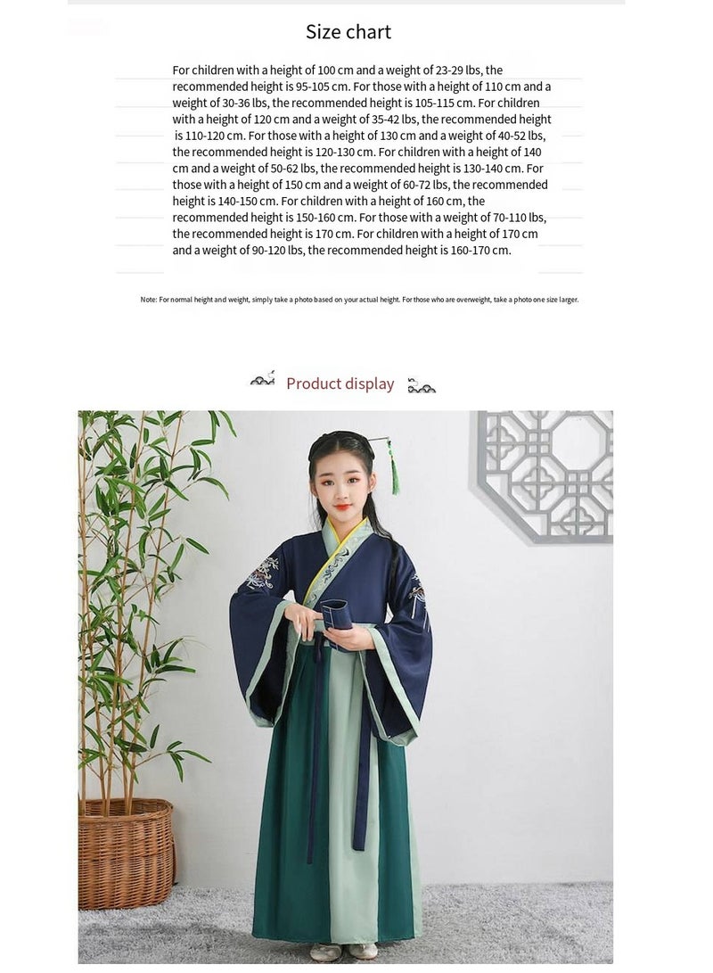 general زي هانفو التقليدي للفتيات - فستان أداء أنيق للأميرات للمسرح، الكوسبلاي والفعاليات الثقافية - Image 2