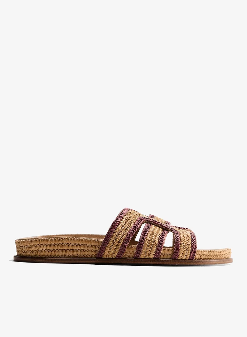 H&M Braided straw sandals