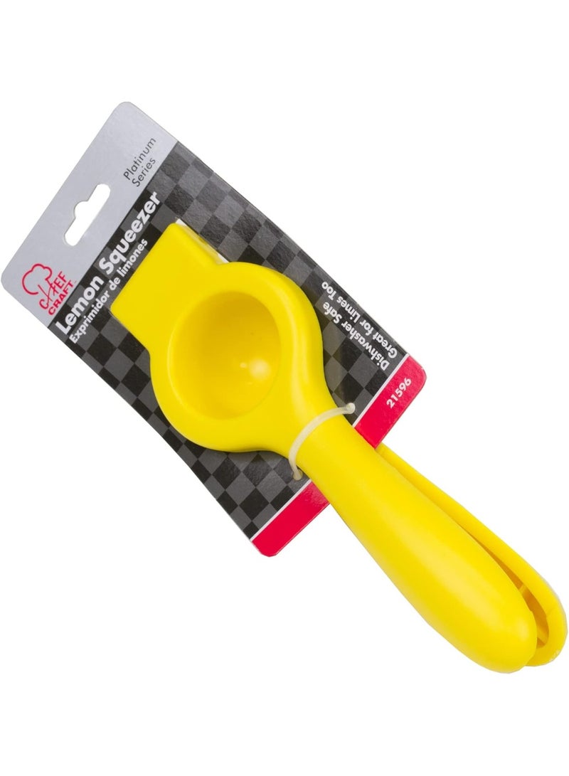 Chef Craft Classic Plastic Lemon Squeezer, 6.5 inch, Yellow - Image 2