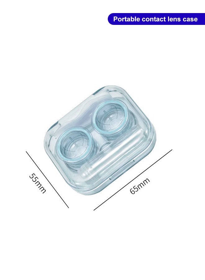 Transparent Portable Contact Lens Case with Tweezers & Solution Bottle Mini Travel Storage Box for Daily & Outdoor Use - Image 5