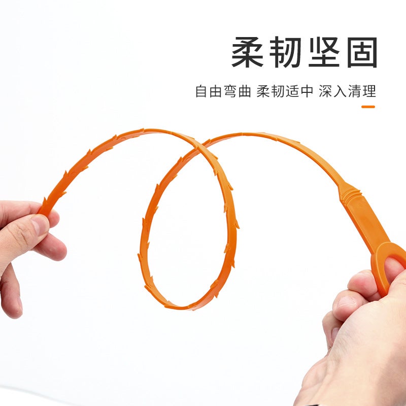 Japanese Pipe Dredger Sewer Hair Cleaner Face Washing Pool Cleaning Brush Water Pipe Tool - Image 3