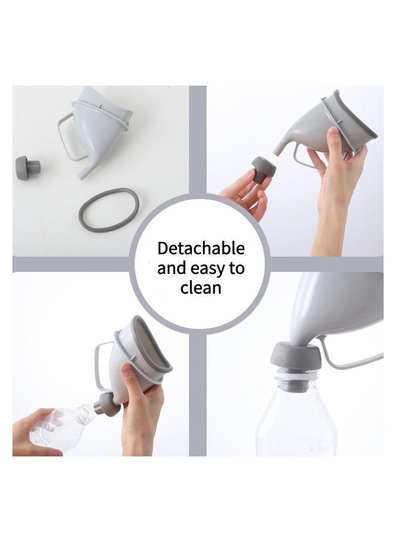 KASTWAVE - Portable Unisex Emergency Urination Device  2 Pcs Travel Friendly Pee Bottle with Tube and Handle Ideal Urinal Funnel for Men and Women Perfect for Outdoor Adventures and Camping - Image 1