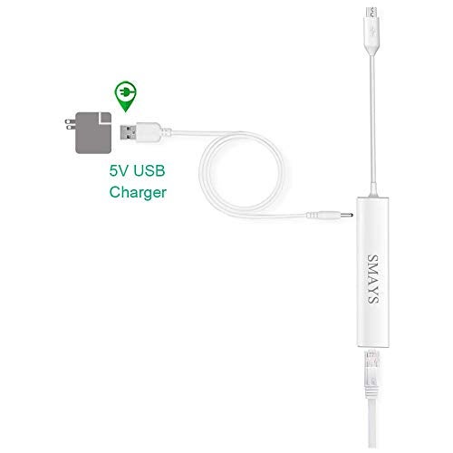 Smays Micro USB OTG to Ethernet Adapter with Powered Hub - Compatible with Raspberry Pi Zero, Older Android Devices, and Google Chromecast - Image 3