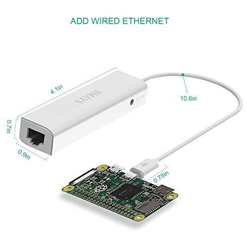 Smays Micro USB OTG to Ethernet Adapter with Powered Hub - Compatible with Raspberry Pi Zero, Older Android Devices, and Google Chromecast - Image 5