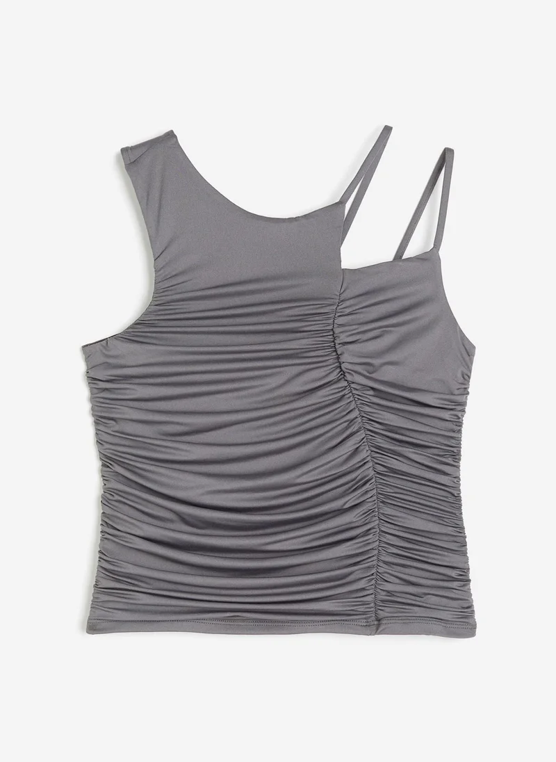 H&M Gathered Asymmetric Top