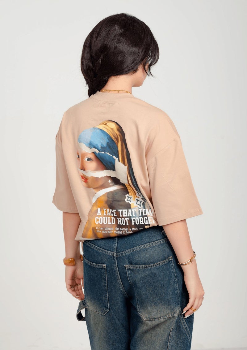 Dimanti A Face That Time Oversized Graphic T-Shirt - Beige - Image 5
