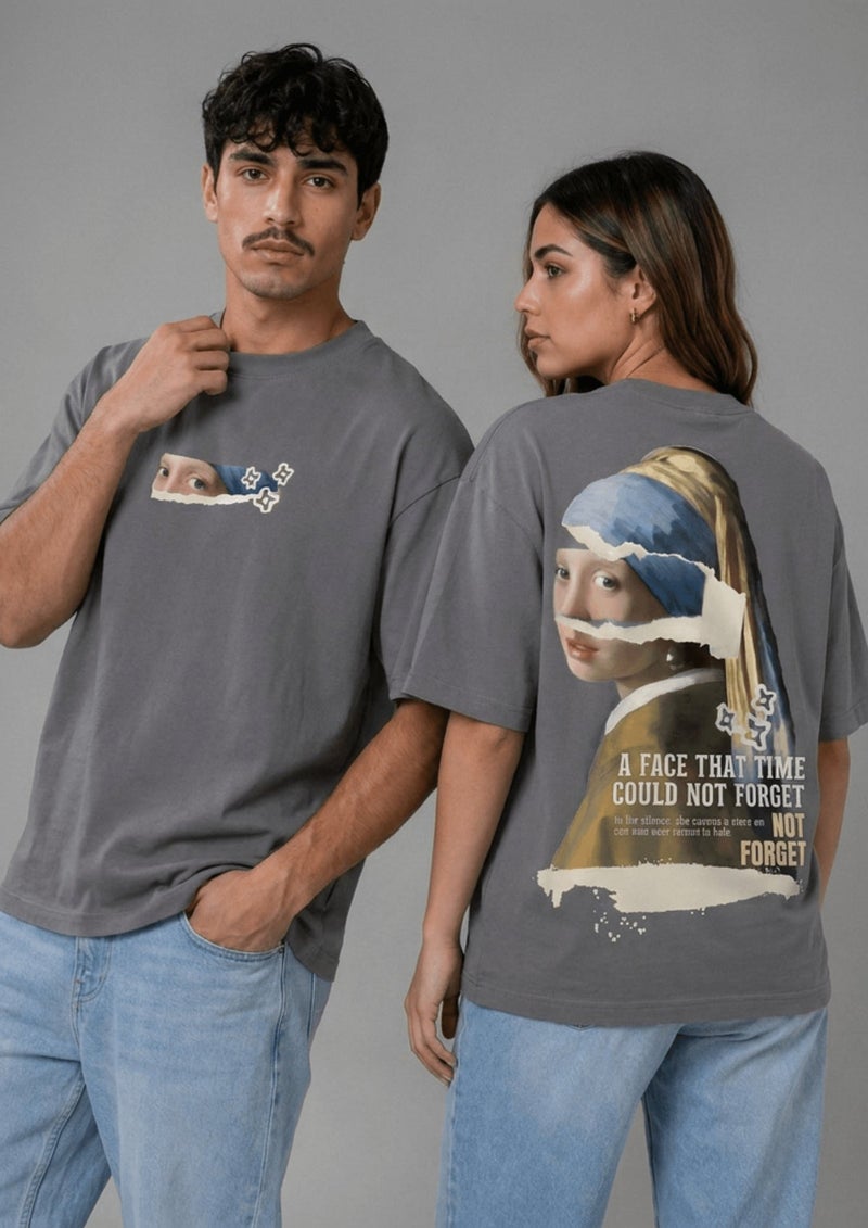 Dimanti A Face That Time Oversized Graphic T-Shirt - Beige - Image 2