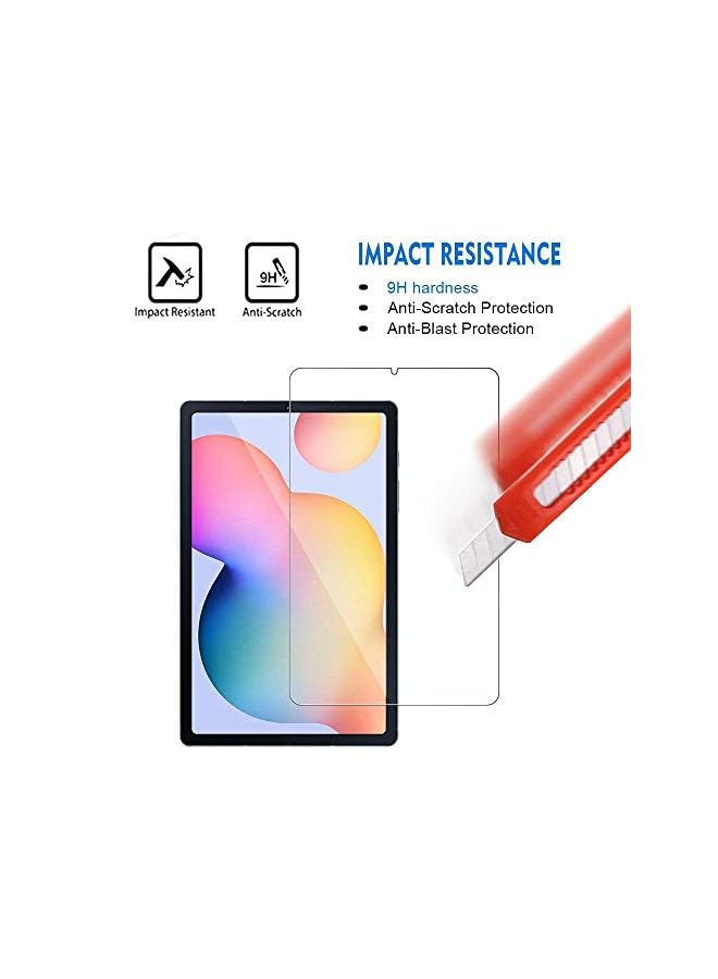 PROMASS AWH Screen Protector for Samsung galaxy Tab S6 Lite [2 Pack], 9H High-Definition Tempered Glass [Ultra Thin][Anti-Bubble] Protective Film - Image 5