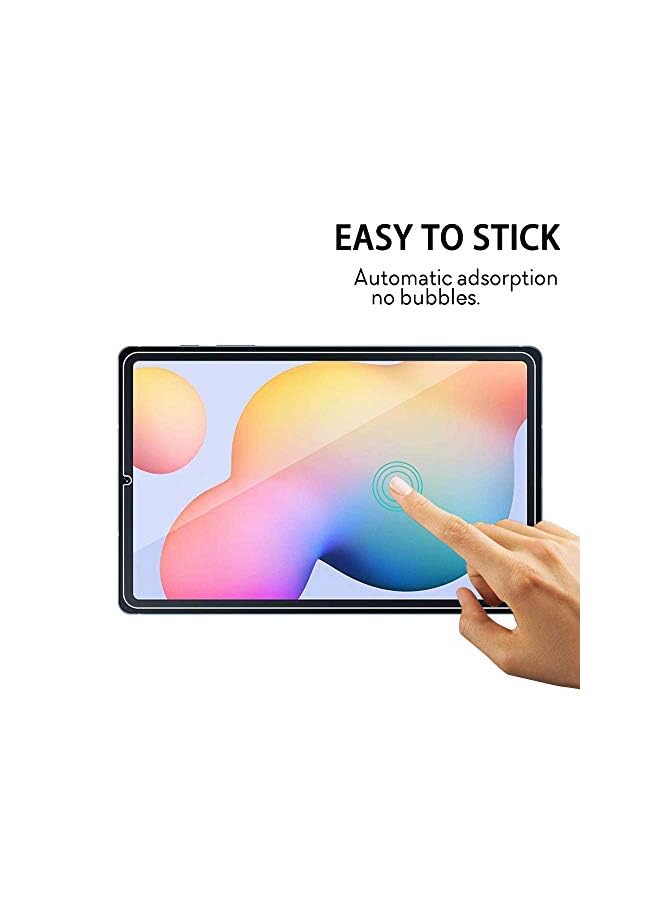 PROMASS AWH Screen Protector for Samsung galaxy Tab S6 Lite [2 Pack], 9H High-Definition Tempered Glass [Ultra Thin][Anti-Bubble] Protective Film - Image 4