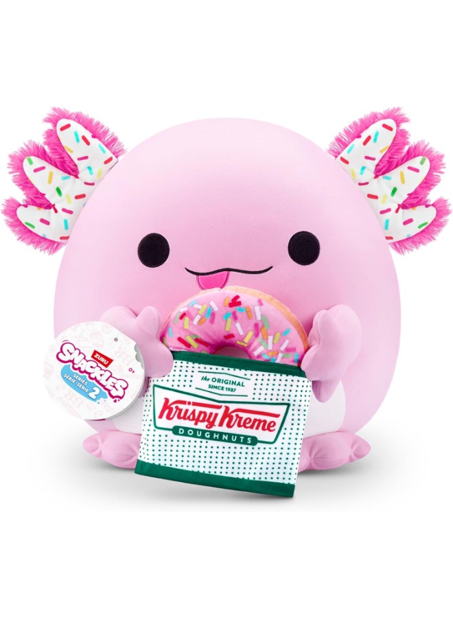 Snackles 77606M Axolotl (Krispy Kreme) Series 2 Large Plush Toy, Large (40 cm) - Image 1