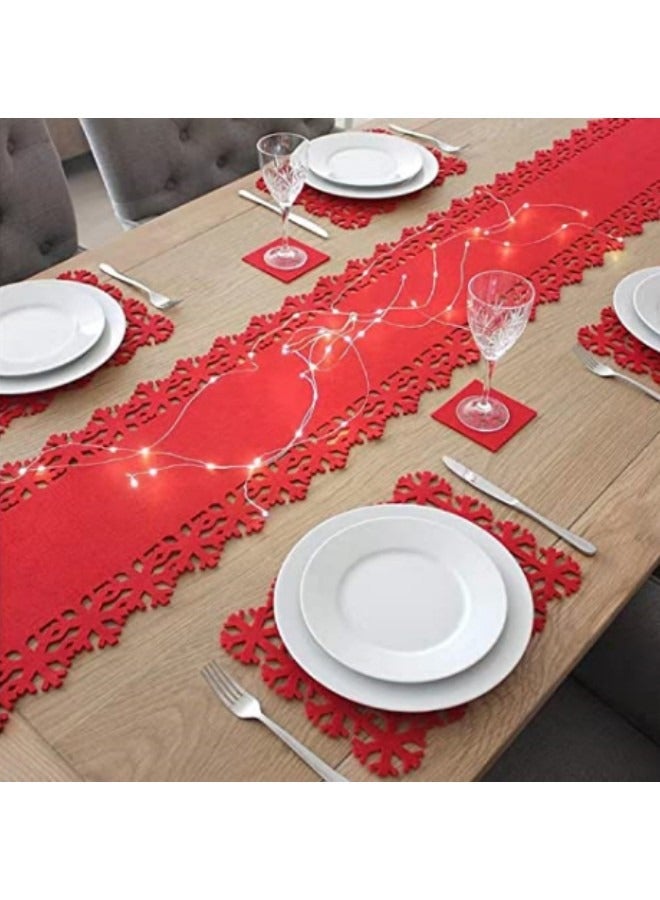 GGEROU Table Runner Placemats  Set of 12, Dust and Stain Resistant, Soft and Breathable, Suitable for Washing,Ideal for Festival Ornaments - Image 4