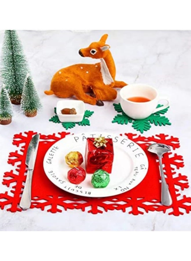 GGEROU Table Runner Placemats  Set of 12, Dust and Stain Resistant, Soft and Breathable, Suitable for Washing,Ideal for Festival Ornaments - Image 3