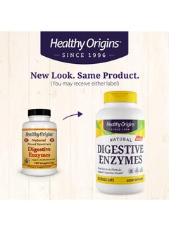 Healthy Origins Healthy Origins Digestive Enzymes (NEC) Broad Spectrum - with Protease, Amylase & Lipase - Gluten-Free Digestion and Gut Health Supplement - 180 Veggie Capsules  - Image 4
