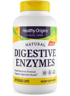 Healthy Origins Healthy Origins Digestive Enzymes (NEC) Broad Spectrum - with Protease, Amylase & Lipase - Gluten-Free Digestion and Gut Health Supplement - 180 Veggie Capsules  - Image 1