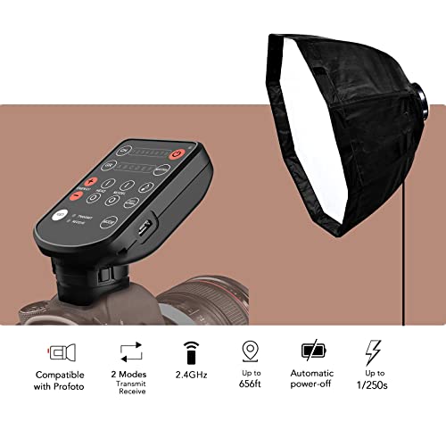Aodelan Wireless Flash Trigger for Profoto A1, B10, B2, D2, for Canon,for Nikon, for Sony, for Olympus (Suitable for Cameras with Hot Shoes). Replace Profoto 901031 Air Remote - Image 4