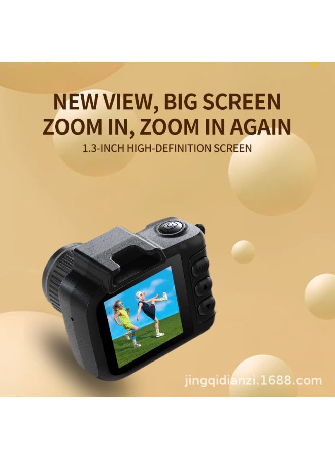 Generic Retro Small Camera S40 Sports Camera Campus Student-specific Portable Small Vlog Travel Camera-Body Color:Black + From 128g Memory Card  - Image 1