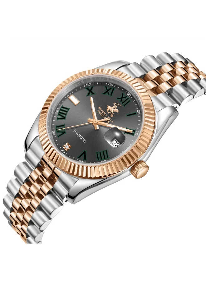 بيفرلي هيلز بولو كلوب BEVERLY HILLS POLO CLUB Men's Analog Gun Dial Watch - BP3665X.560