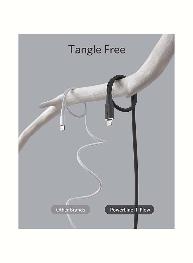 Anker PowerLine III Flow USB-C With Lightning Connector 6 Feet - Image 4