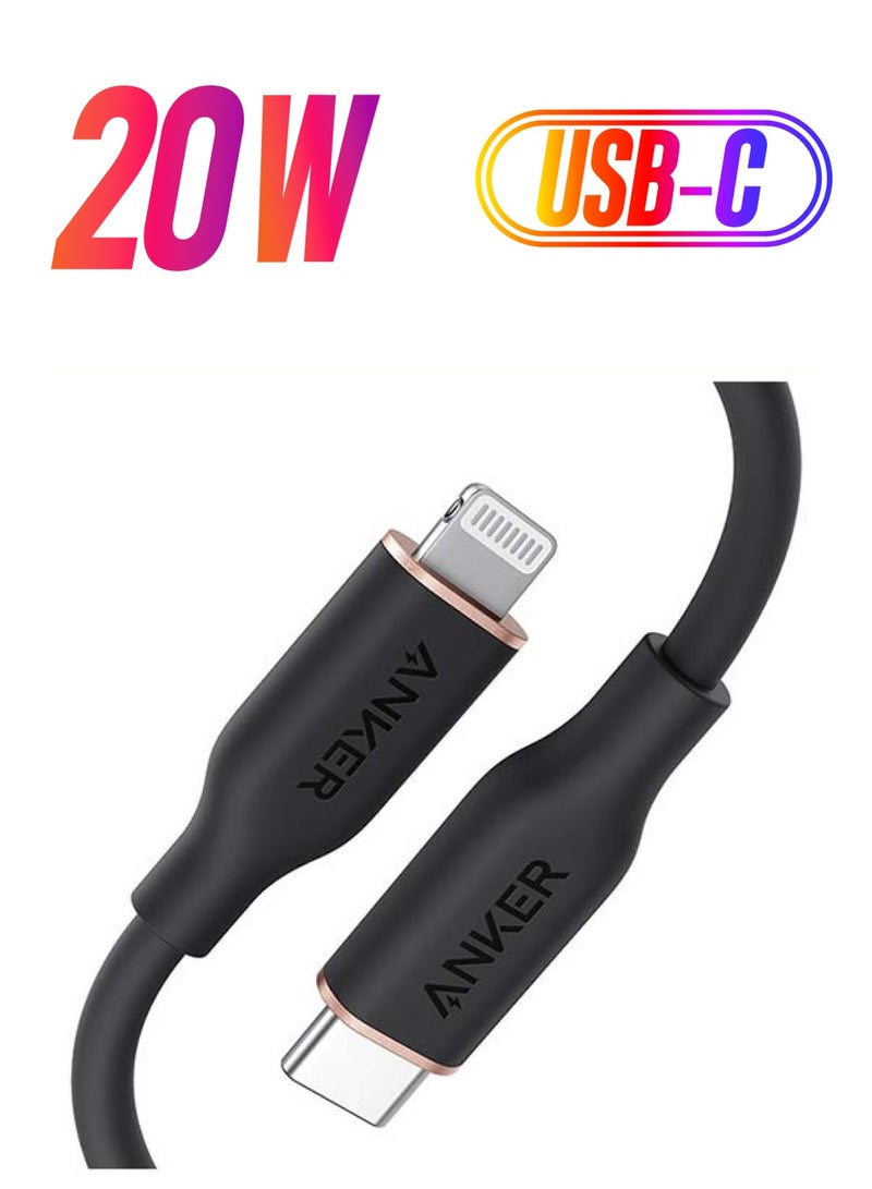 Anker PowerLine III Flow USB-C With Lightning Connector 6 Feet - Image 1