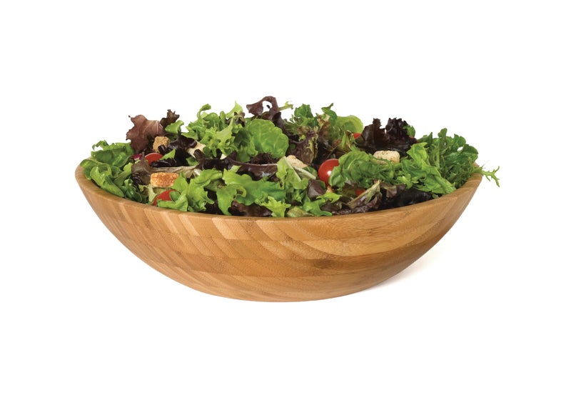 Lipper International Bamboo Wood Salad Bowl - Image 3