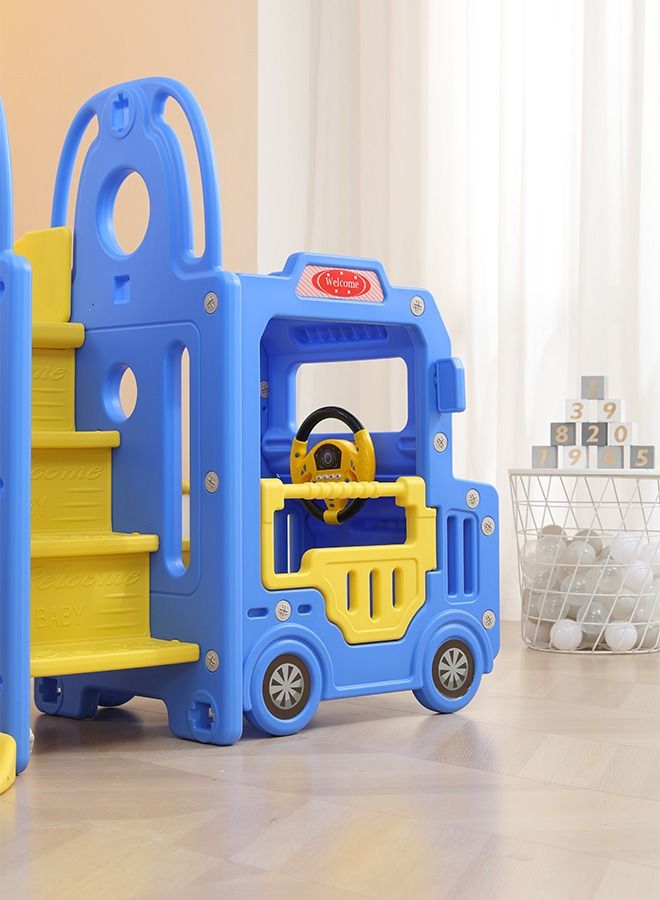 JSAITOYS Bus Theme Colorful Plastic Swing Slide Set For Kids Indoor - Image 5