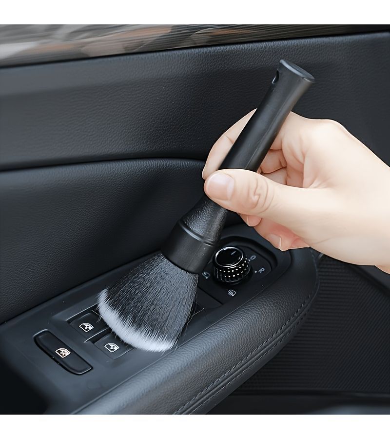2Pcs Ultra Soft Car Interior Cleaning Brush For Dashboard Vents Non Scratch Dusting Tool - Image 2