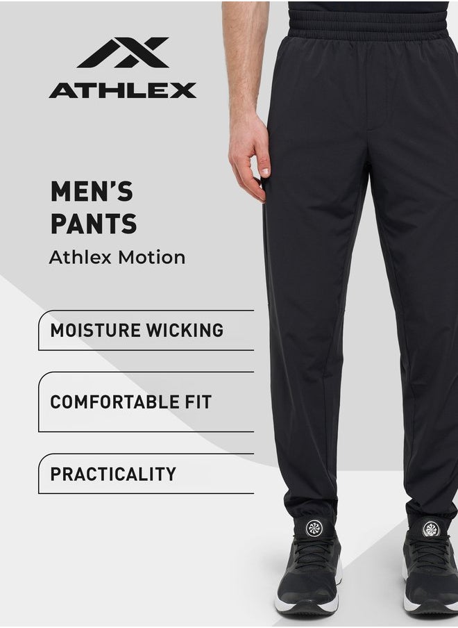 Athlex - Athlex Active Trousers – Moisture-Wicking Fabric, Adjustable Drawstring, and Ankle Cuffs for Comfort and Style - Image 1