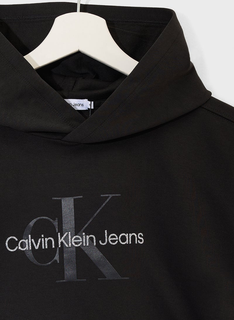 Calvin Klein Jeans Youth Logo Hoodie - Image 3