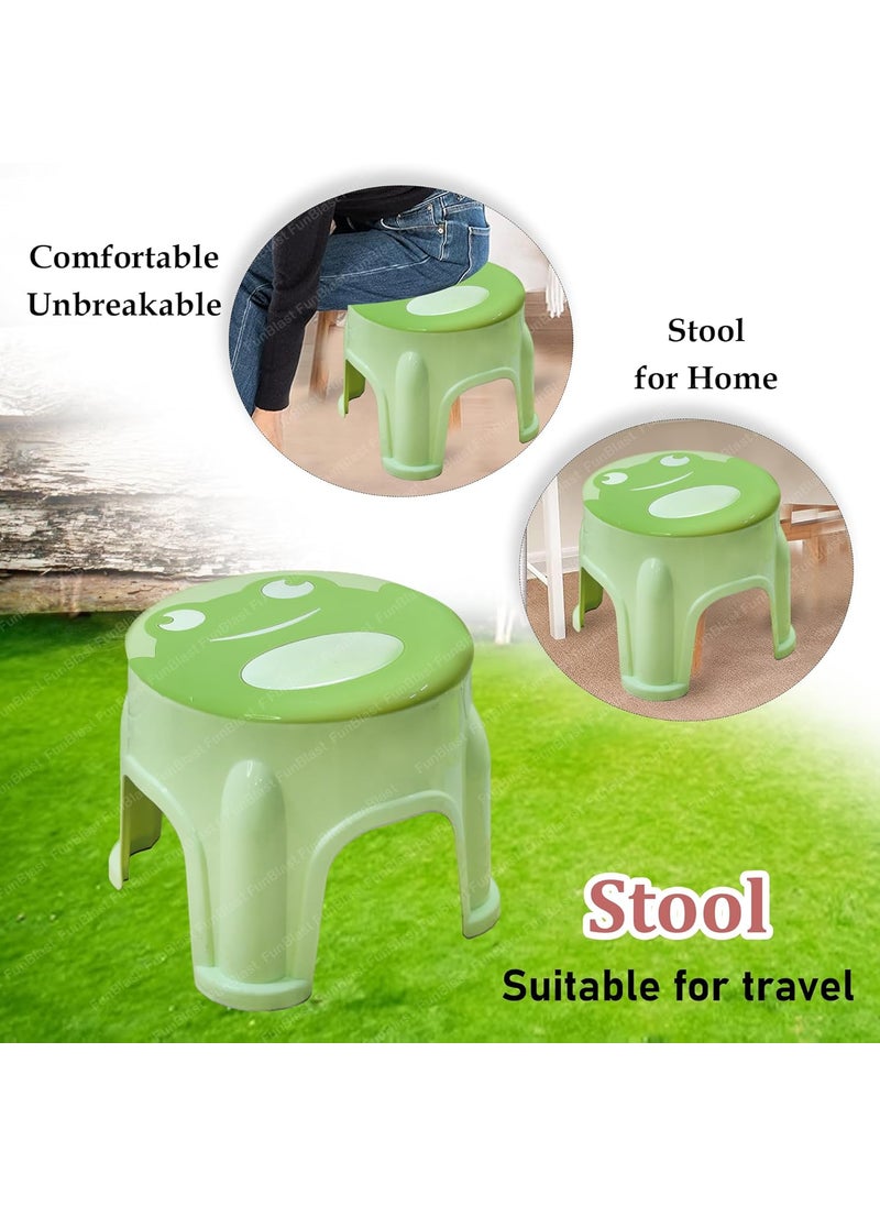 FunBlast FunBlast Round Shaped Plastic Stool 21 cm Super Strong Sitting Stool for Kids and Adults  - Image 3
