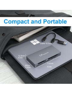 KASTWAVE 6-in-1 CFexpress/XD/CF/SD/TF/MS Card Reader USB C, USB 3.2(10Gbps), SD Card Reader for Windows 10 /8.1 / 8/ 7/Vista/ XP, Mac OS, Linux, Android, Plug and Play  - Image 2
