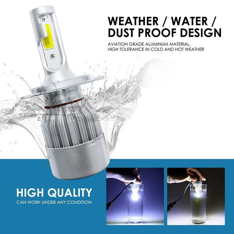 Guance 2Pcs H8 H9 H11 6000K 36W White LED Headlight Light Kits C6 Cob Universal for Tata Tiago NRG - Image 2