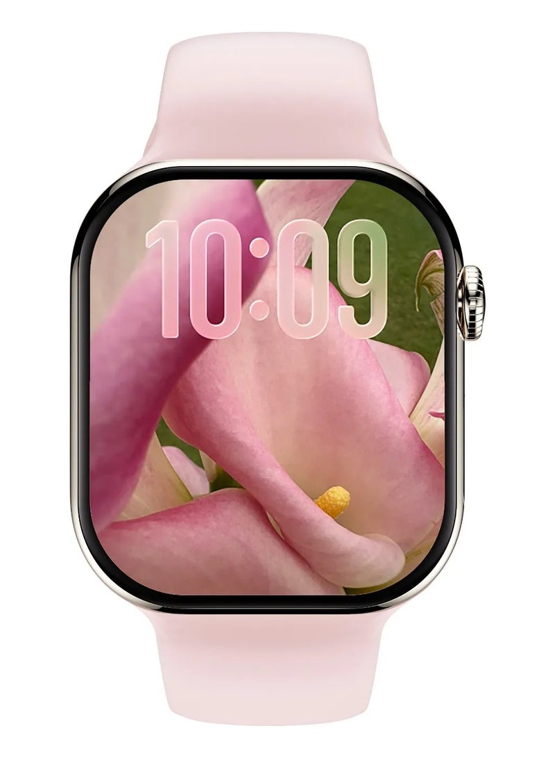 GREEN LION Communicate Smart Watch 2.07 inch HD IPS Display Compatible with iOS & Android / Ai Assistant ChatGPT / Bluetooth Calls / Smartwatch / Built-In Game, WhatsApp, Flashlight, Ai Painting Mode, Find My Watch - Pink - Image 4