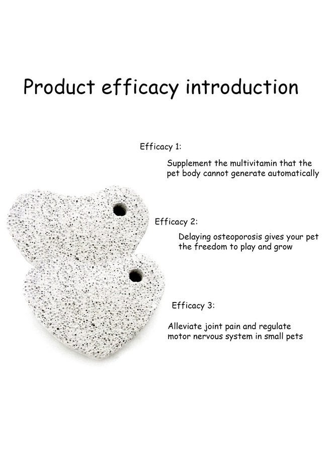 كاثسون 15 قطعة من ألعاب مضغ الهامستر من كاتسون، أحجار طحن أسنان شينشيلا، أحجار كتلة الحمم البركانية للأرانب، أحجار معدنية طبيعية، لعبة مضغ الكالسيوم للحيوانات الصغيرة للأرانب وخنزير غينيا والجربوع والجرذان - Image 4